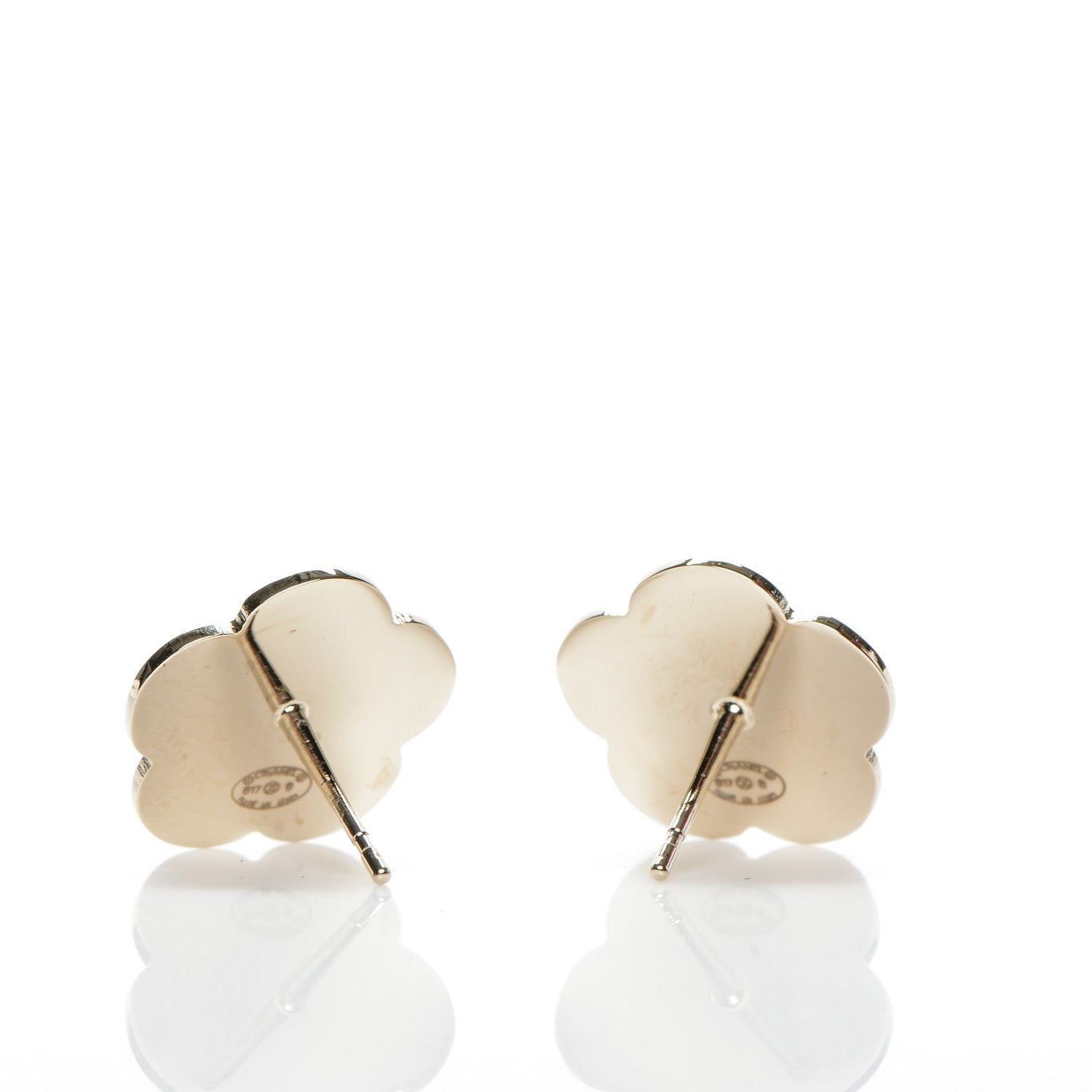 Chanel Pearl CC Camellia Earrings Gold 3 of 4