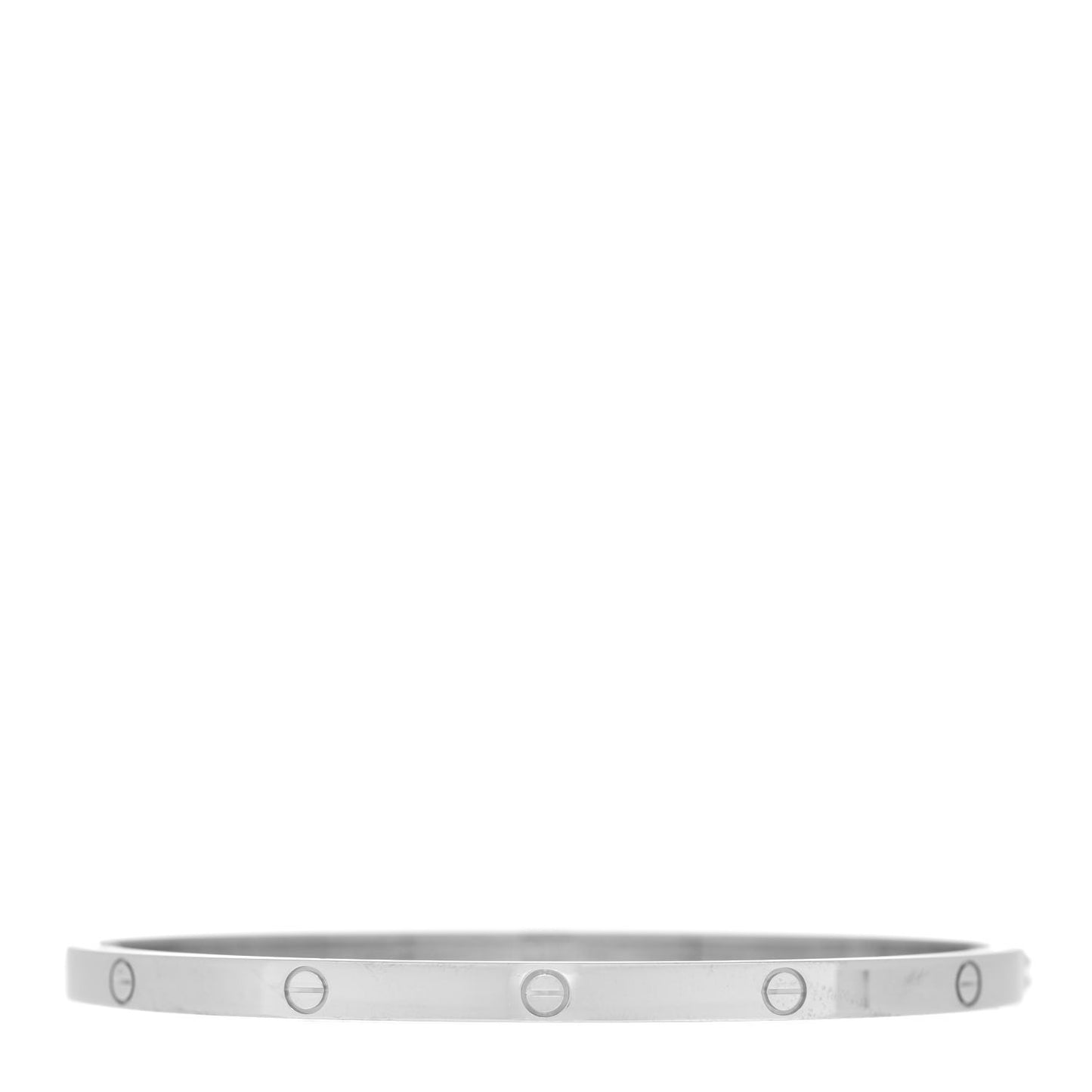 18K White Gold Small LOVE Bracelet 17