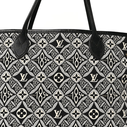 Louis Vuitton Jacquard Since 1854 Neverfull MM Grey 7 of 9