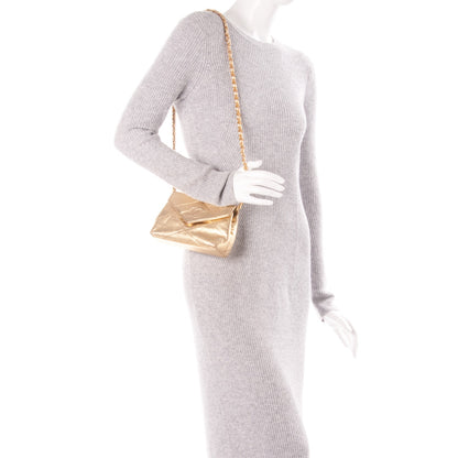 Chanel Metallic Lambskin Quilted Small Flap Gold 2 of 11