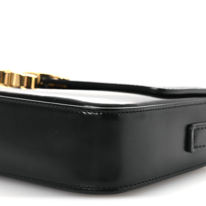 Celine Shiny Calfskin Triomphe Shoulder Bag Black 11 of 13