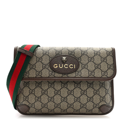 Gucci GG Supreme Monogram Neo Vintage Web Belt Bag Brown 1 of 11