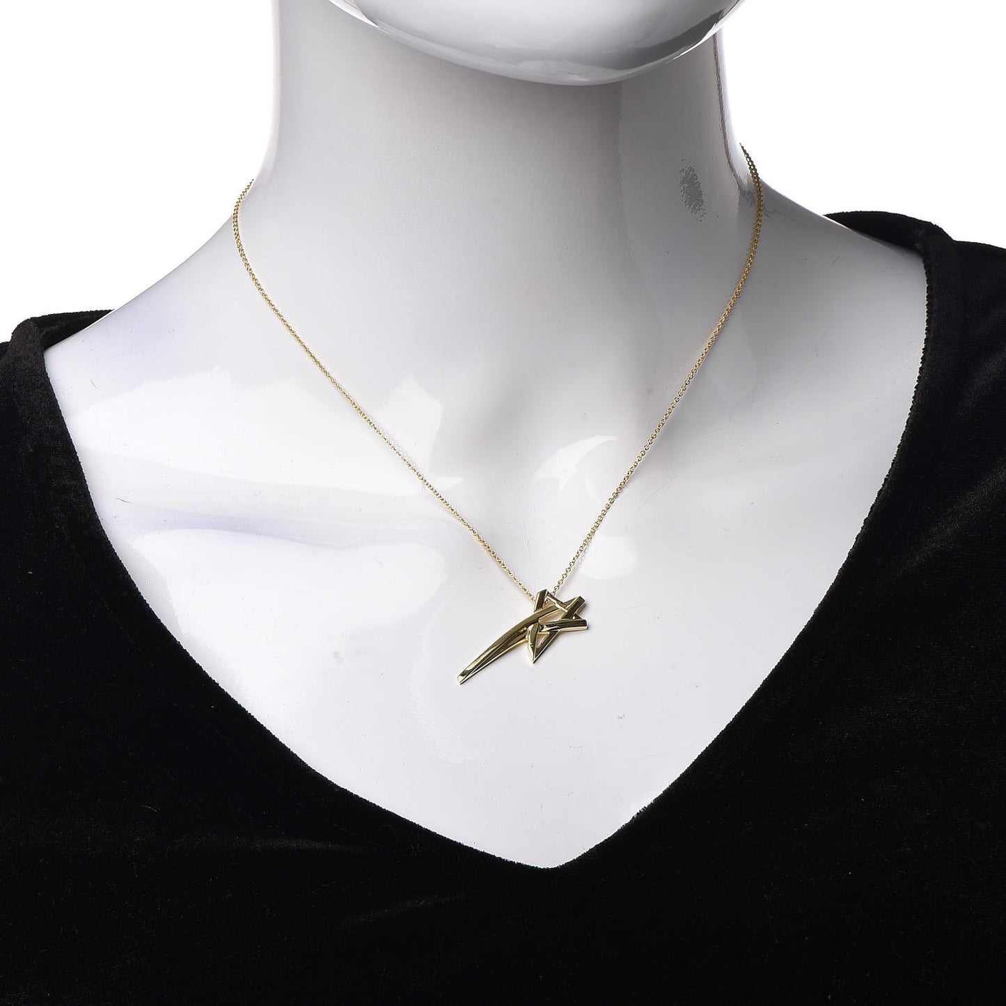 18K Yellow Gold Paloma Picasso Shooting Star Pendant Necklace