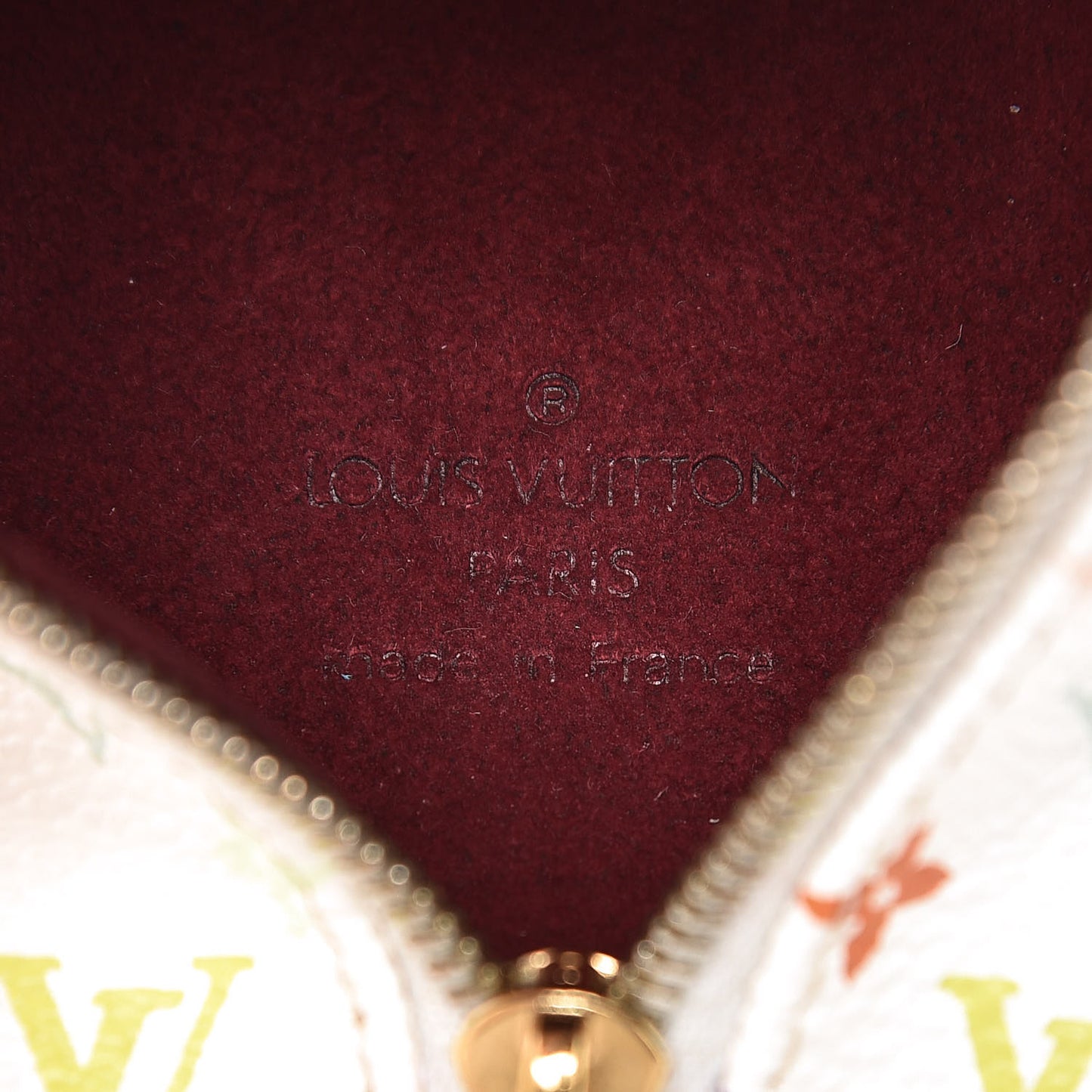 Monogram Multicolor Berlingot Coin Purse White