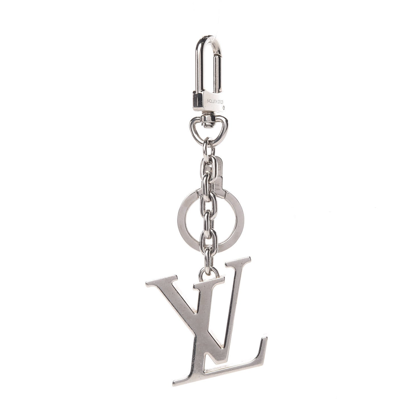 LV Initials Key Holder Silver