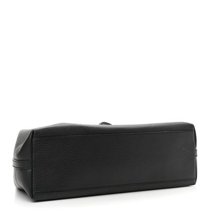 Gucci Calfskin Medium Braided Handle Gifford Tote Black 4 of 12