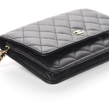 Chanel Caviar Quilted Wallet On Chain WOC Black 8 of 10