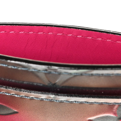Louis Vuitton Metallic Vernis Card Holder Blue Pink 7 of 9