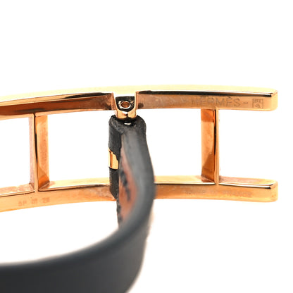 Hermes Chamonix Hapi 3MM Double Tour Wrap Bracelet S Black 4 of 5