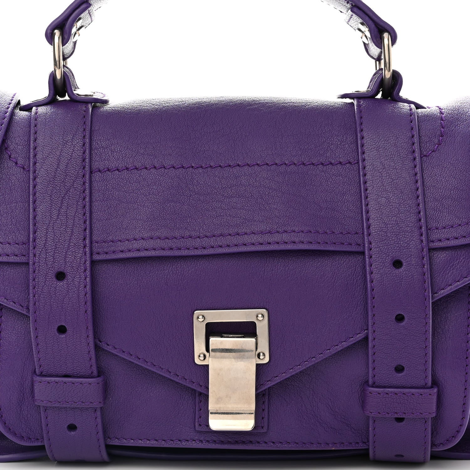 Proenza Schouler Lambskin Tiny PS1 Satchel Amethyst 8 of 11