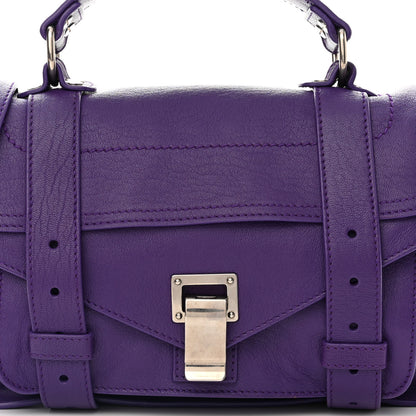 Proenza Schouler Lambskin Tiny PS1 Satchel Amethyst 8 of 11