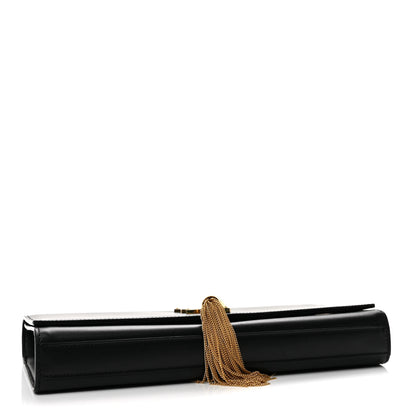 Saint Laurent Calfskin Classic Monogram Tassel Clutch Black 4 of 14