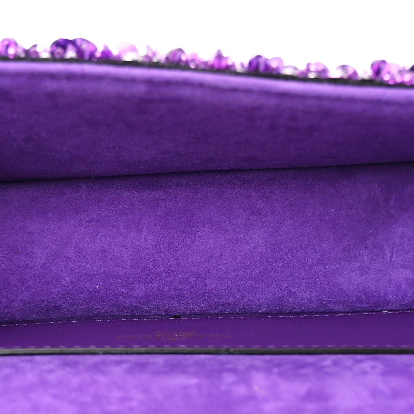 Sequin Crystal Vlogo Embroidered Small Loco Shoulder Bag Astral Purple