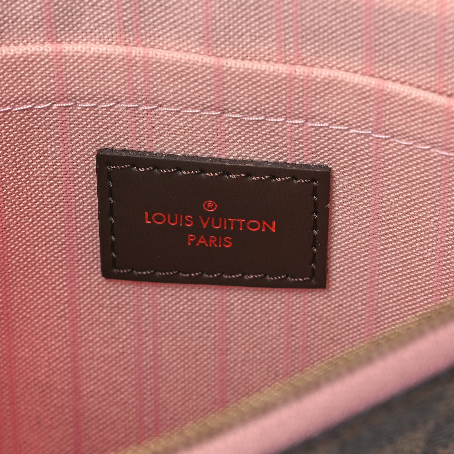 Louis Vuitton Damier Ebene Neo Neverfull MM Rose Ballerine 10 of 13