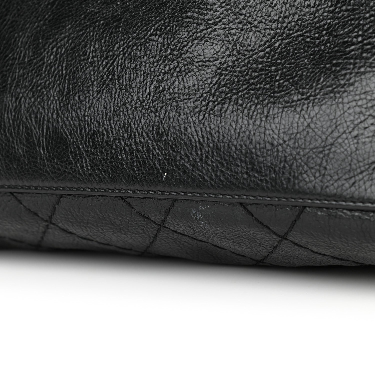 Chanel Glazed Calfskin Large On The Road Tote Black 10 of 10