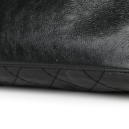 Chanel Glazed Calfskin Large On The Road Tote Black 10 of 10