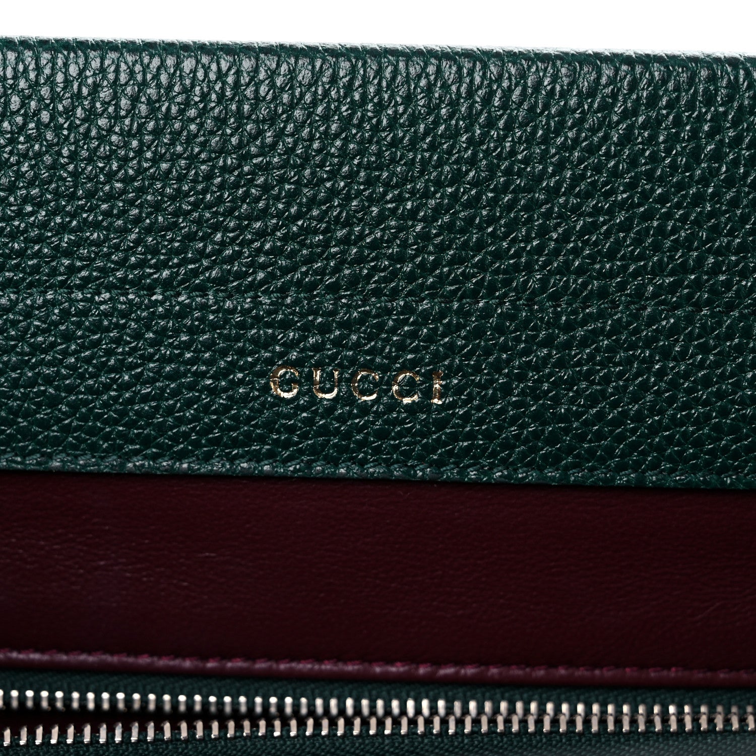 Gucci Grainy Calfskin Small Zumi Top Handle Bag Vintage Green 7 of 11