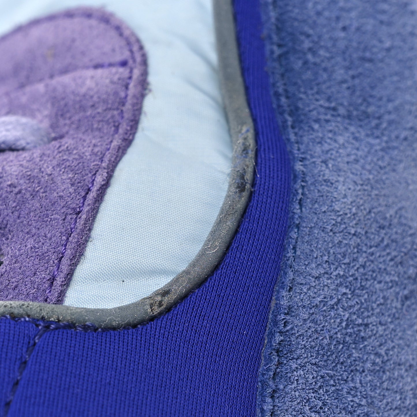 Nylon Calfskin Suede CC Womens Sneakers 40 Light Blue