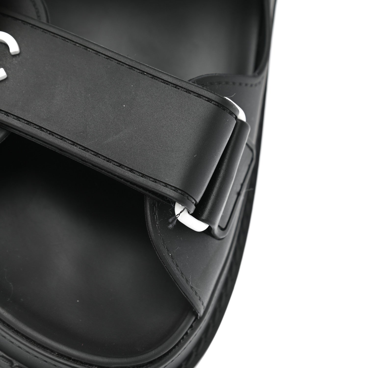 Chanel Rubber CC Dad Sandals 38 Black 9 of 9