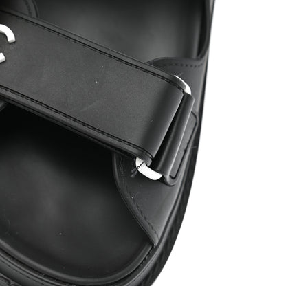 Chanel Rubber CC Dad Sandals 38 Black 9 of 9