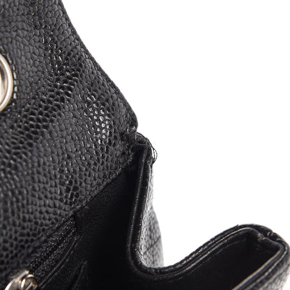 Chanel Caviar Quilted Jumbo Single Flap Black 9 of 9