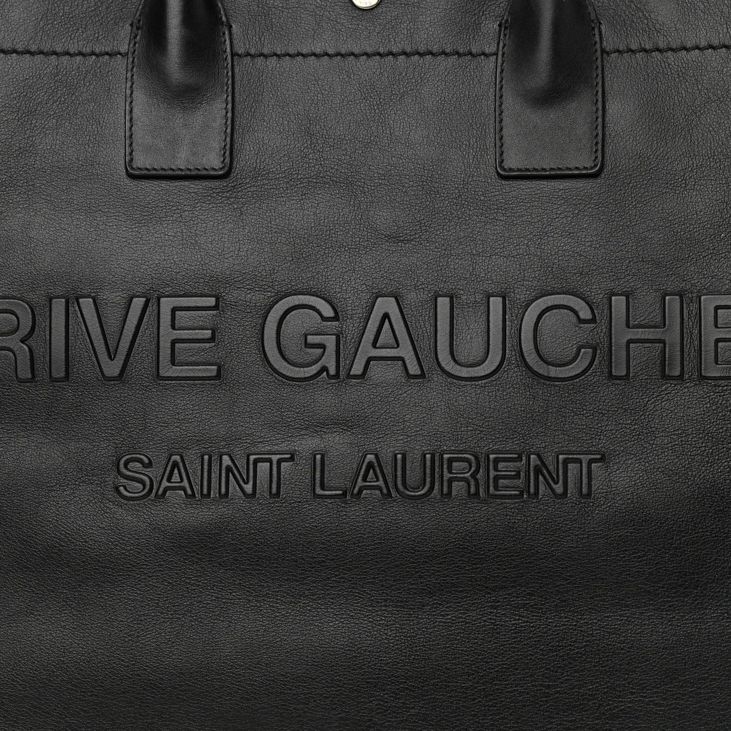 Saint Laurent Vitello Rive Gauche Large Tote Black 8 of 14