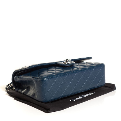 Chanel Caviar Quilted Medium Double Flap Navy 4 of 8