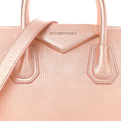 Givenchy Metallic Sugar Goatskin Small Antigona Light Pink 8 of 10