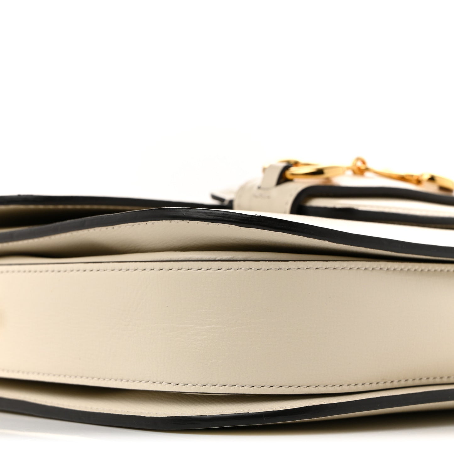 Azalea Calfskin Horsebit 1955 Shoulder Bag Mystic White