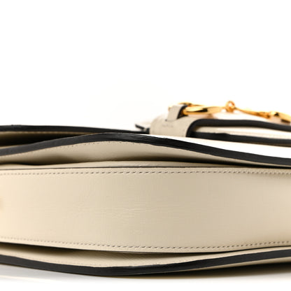 Gucci Azalea Calfskin Horsebit 1955 Shoulder Bag Mystic White 9 of 12