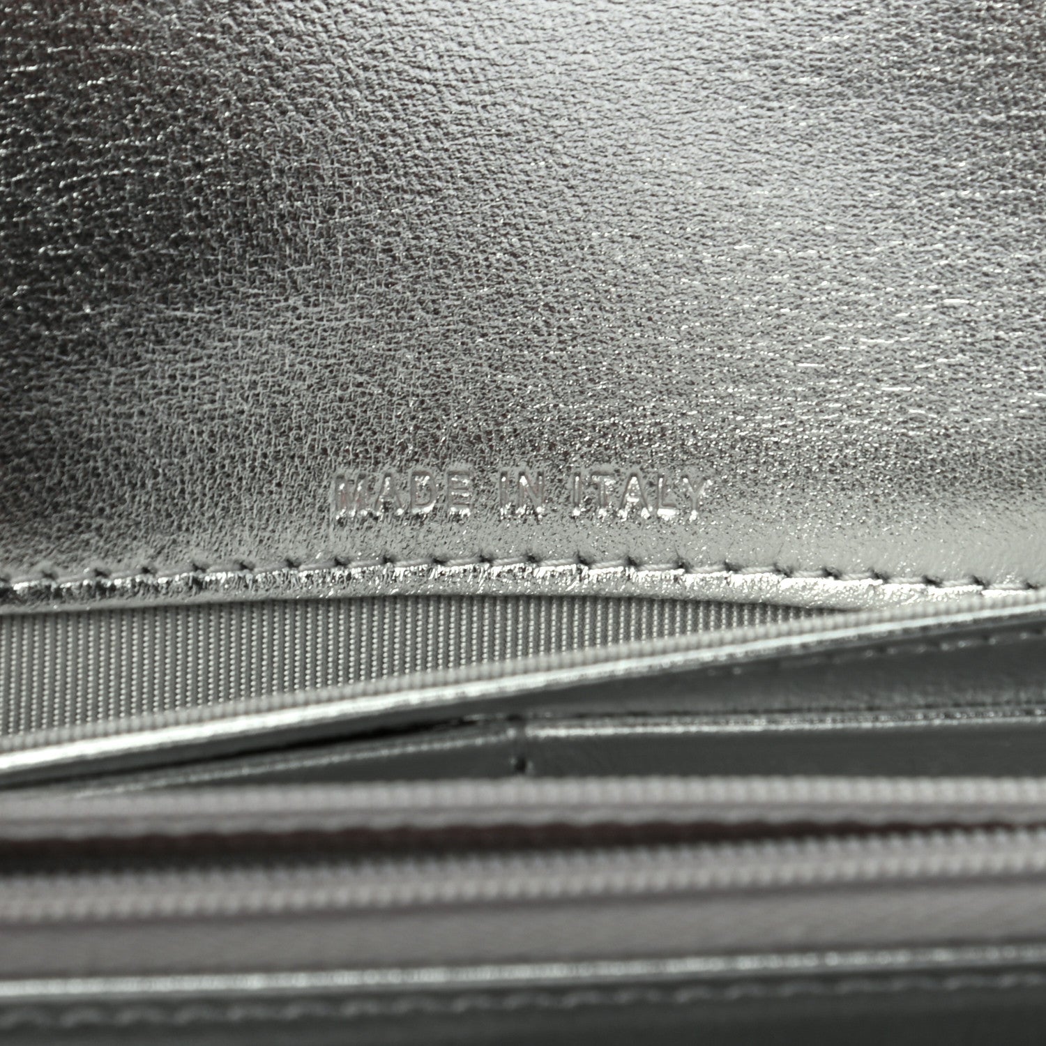 Chanel Gradient Metallic Calfskin Quilted Large Gusset Flap Wallet Silver Blue Yellow Purple 7 of 8