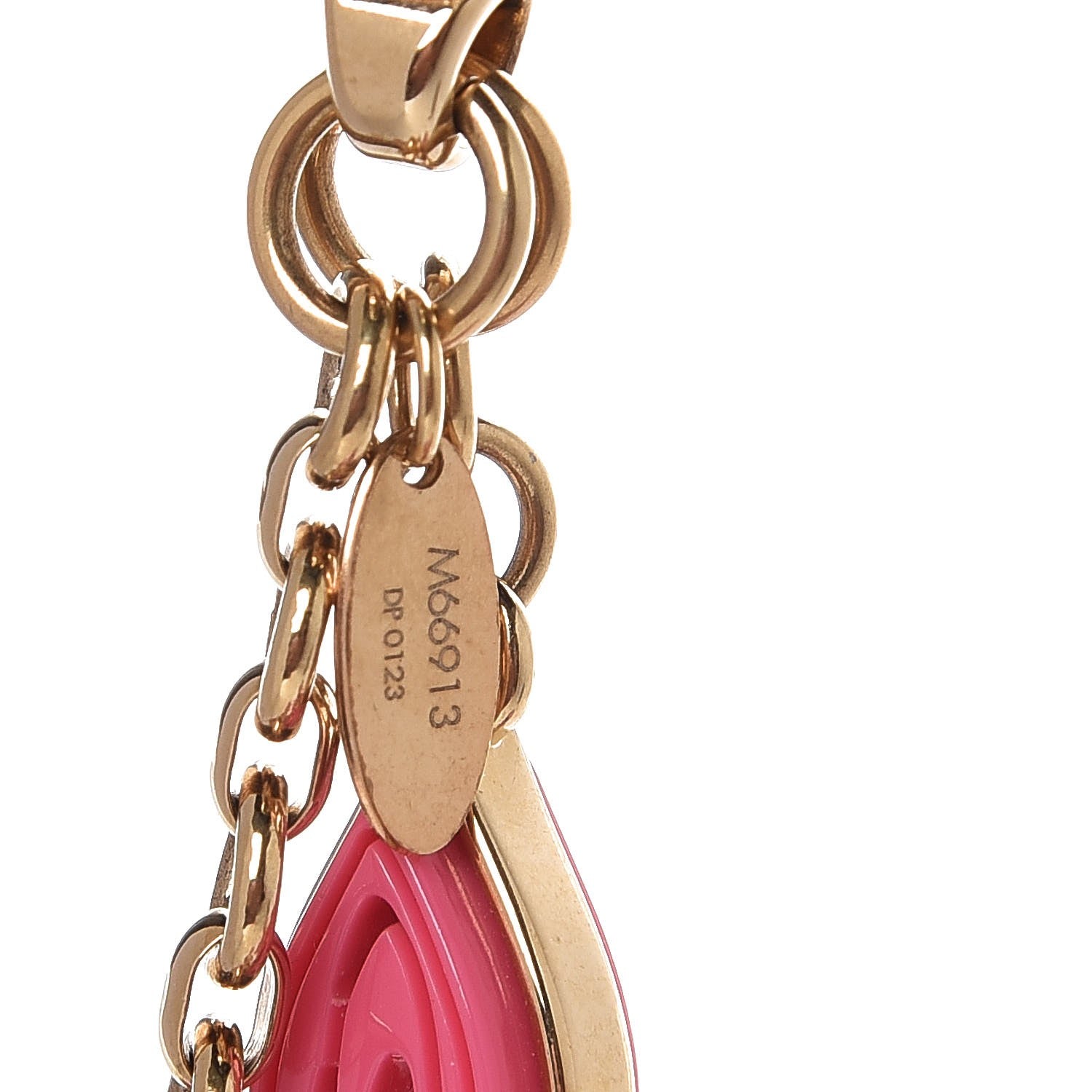 Louis Vuitton Resin Naif Bag Charm Pink 3 of 3