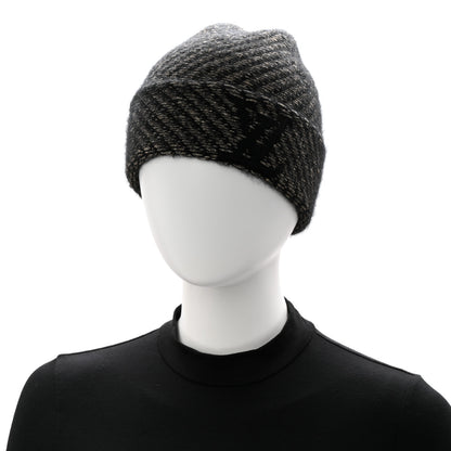 Louis Vuitton Wool Cashmere Warm Me Up Bonnet Beanie Hat Black 2 of 6