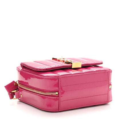 Saint Laurent Patent Matelasse Monogram Toy Vicky Camera Bag Bubblegum 4 of 10