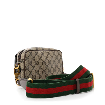 Gucci GG Supreme Monogram Web Mini Ophidia Bag Beige Ebony 3 of 11