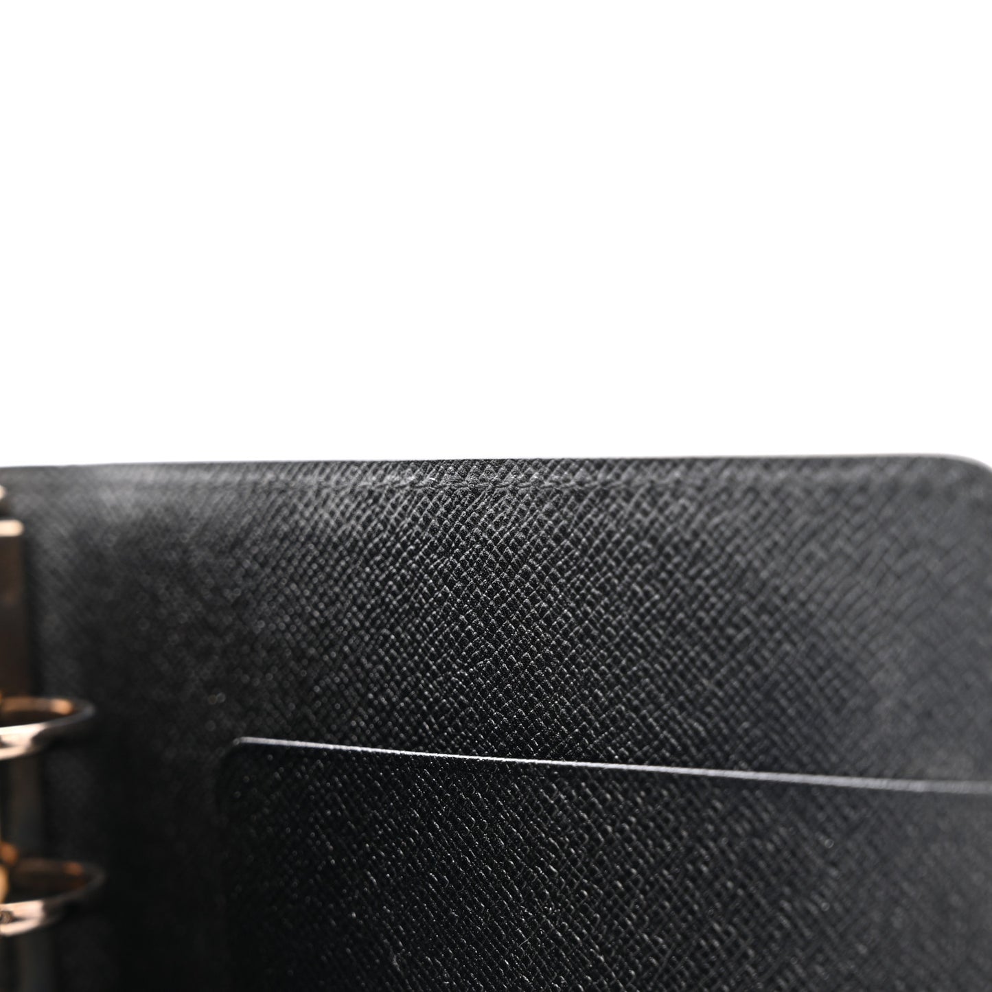 Epi Medium Ring Agenda Cover Black