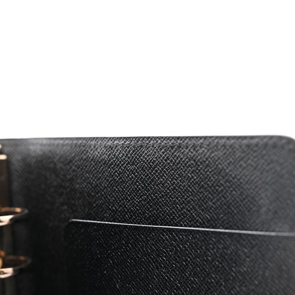 Louis Vuitton Epi Medium Ring Agenda Cover Black 10 of 10