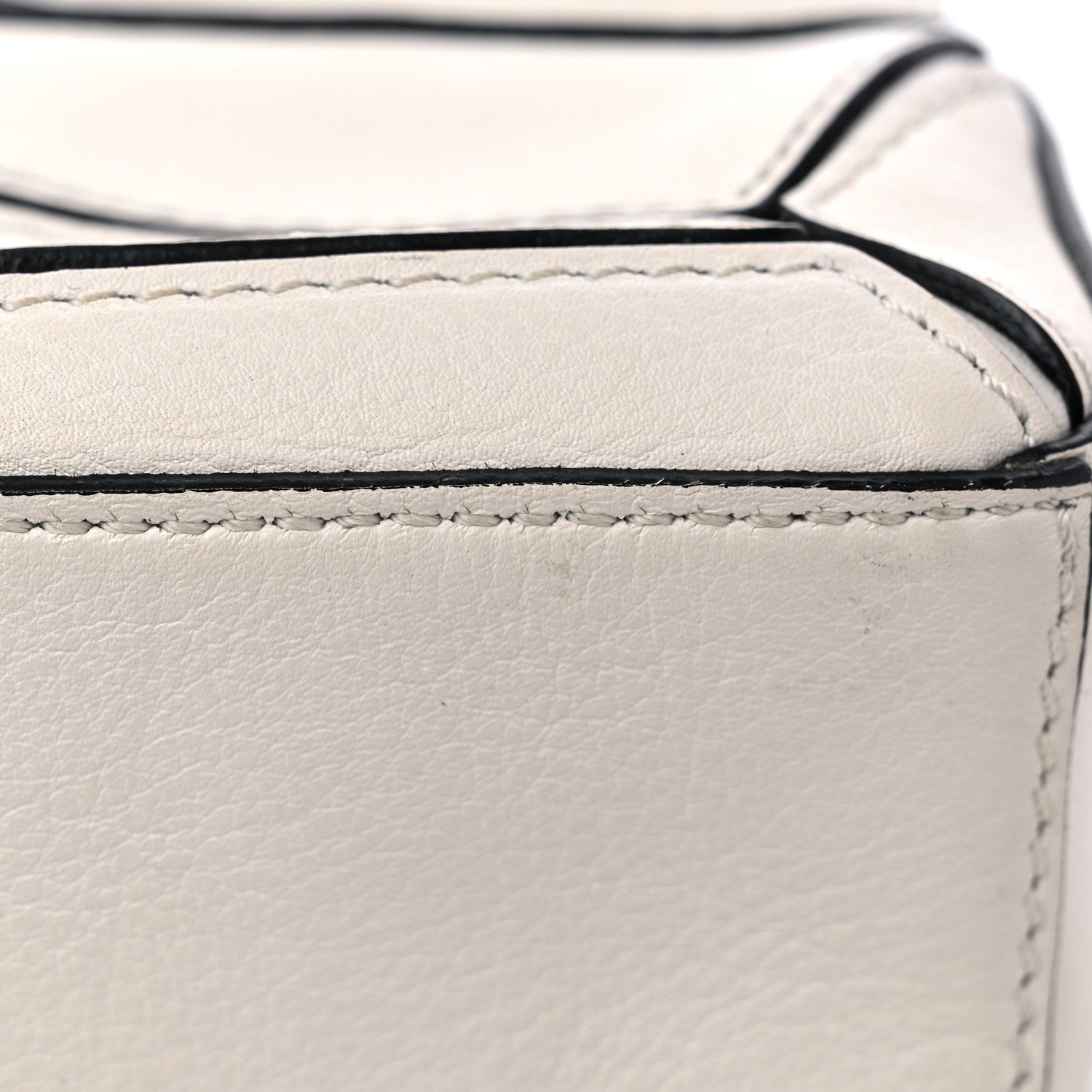 Loewe Calfskin Nano Puzzle Bag Soft White Black 9 of 9