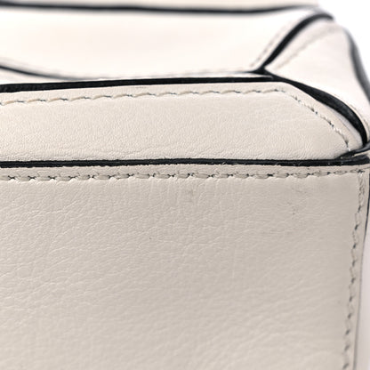 Loewe Calfskin Nano Puzzle Bag Soft White Black 9 of 9