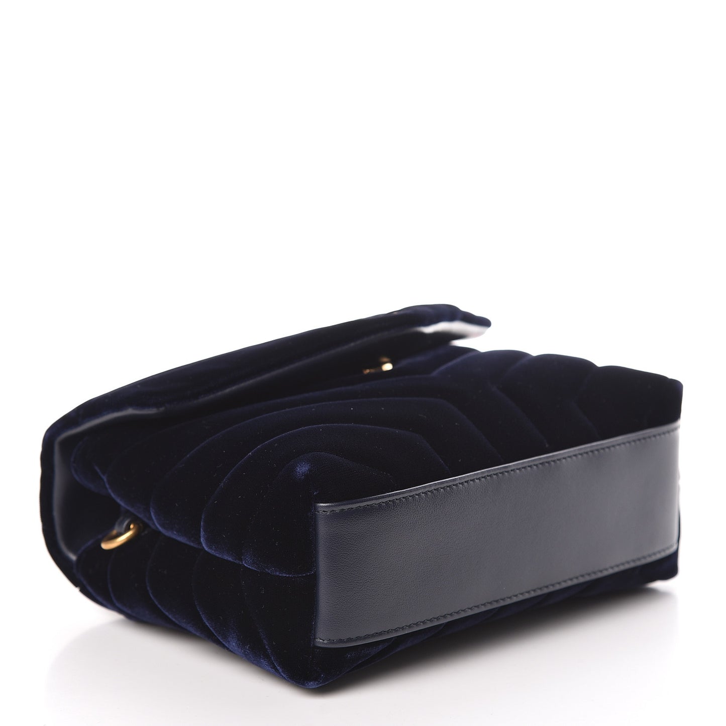 Velvet Y Quilted Monogram Toy Loulou Crossbody Navy