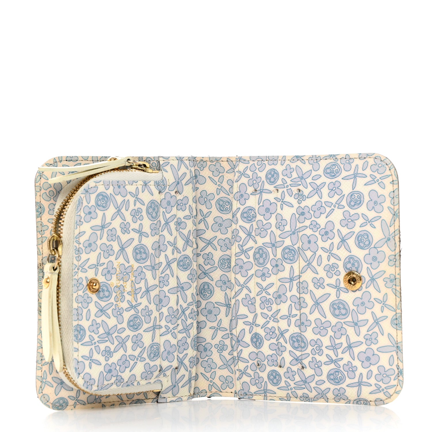 Louis Vuitton Monogram Fleuri Insolite PM Wallet Violet 5 of 9