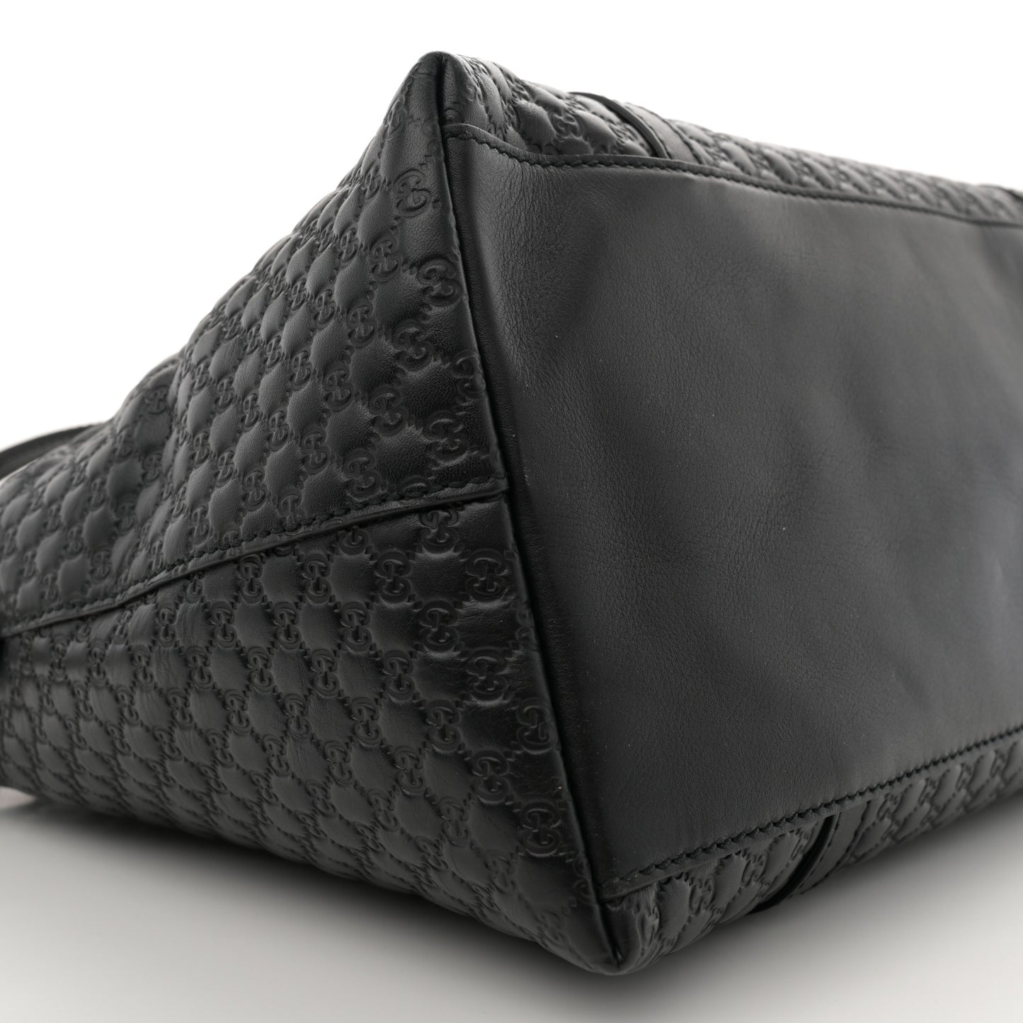 Soft Microguccissima Dome Satchel Black