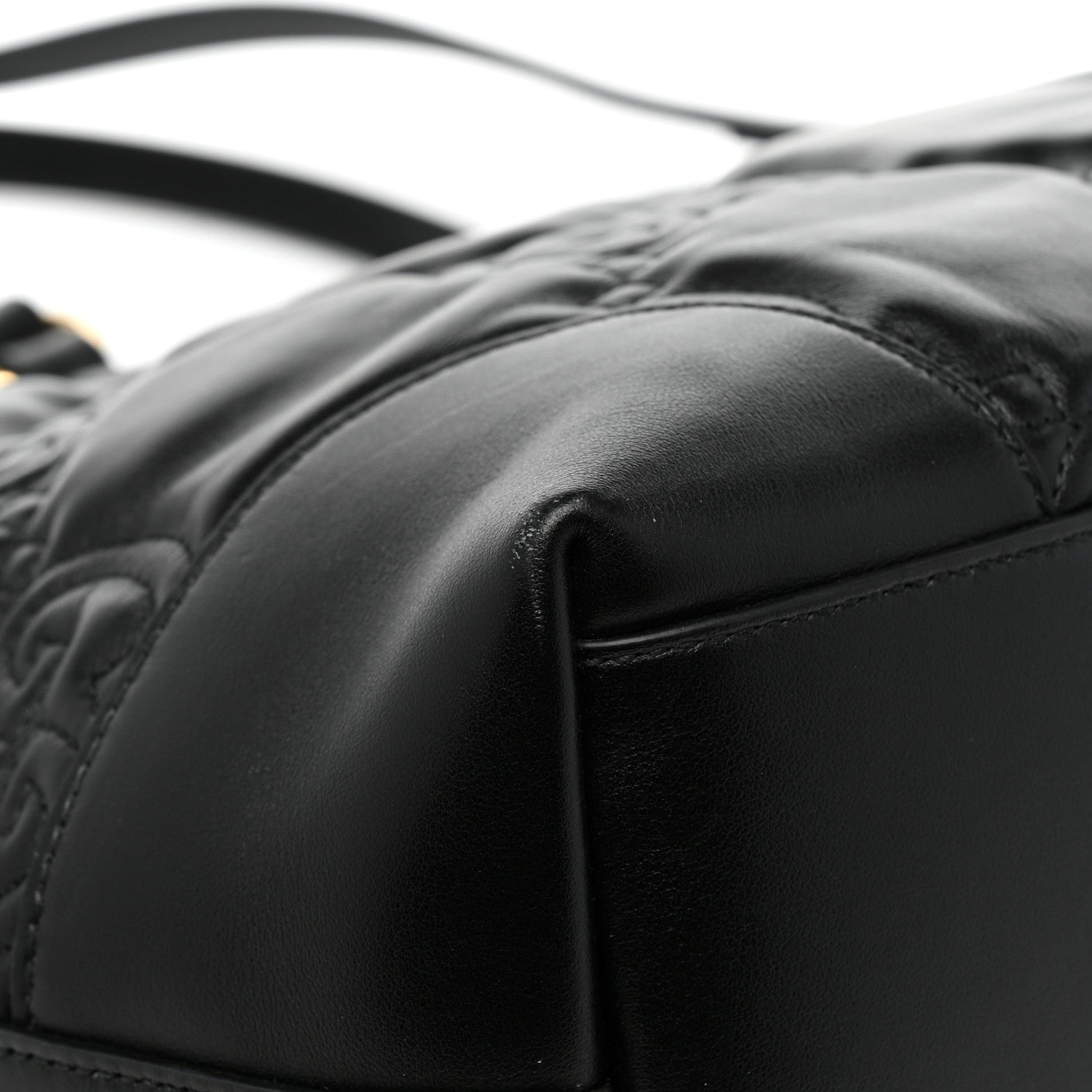 Gucci Calfskin GG Matelasse Medium Ophidia Shopping Tote Black 10 of 13