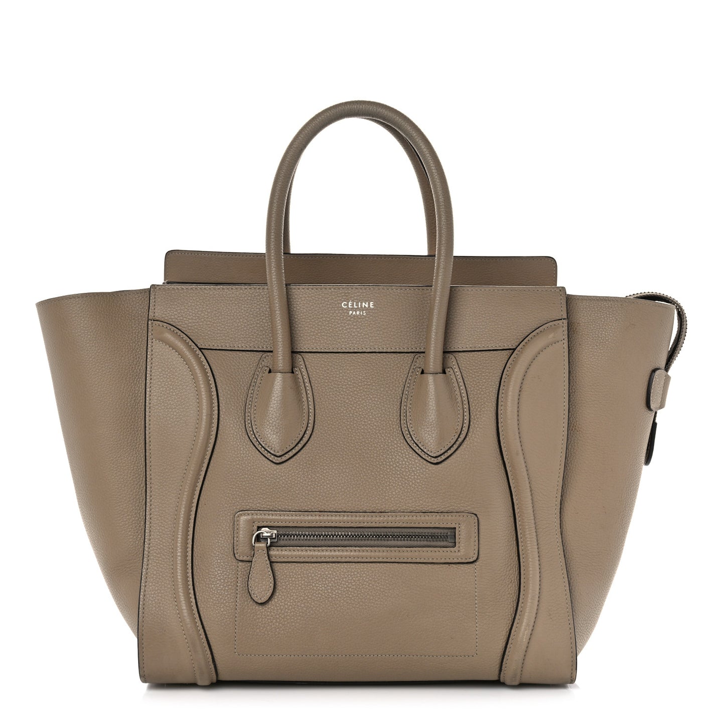 Drummed Calfskin Mini Luggage Dune