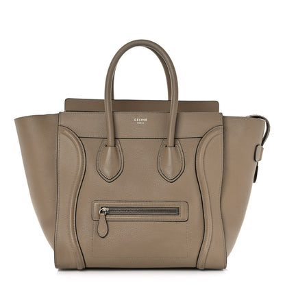 Celine Drummed Calfskin Mini Luggage Dune 1 of 16