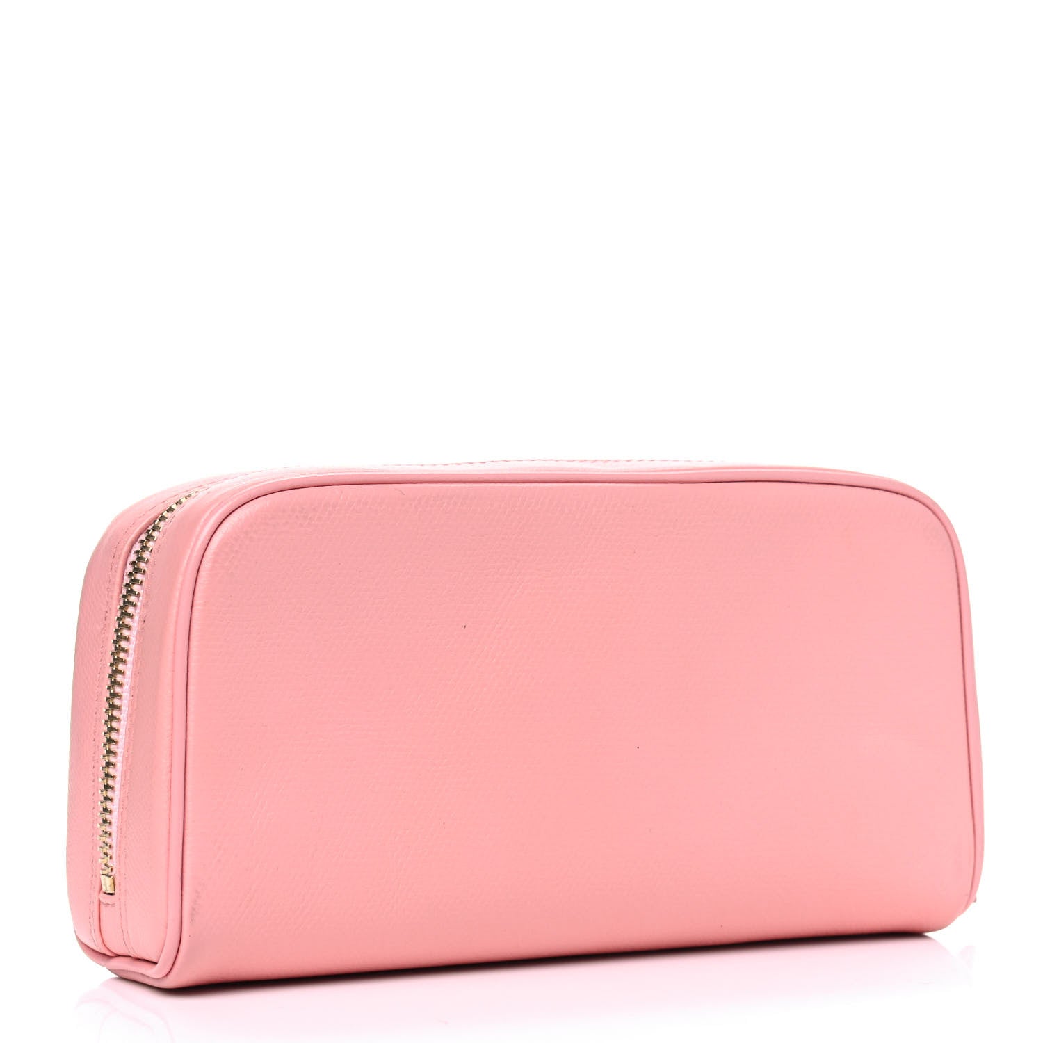 Chanel Grained Calfskin CC Button Medium Pouch Cosmetic Case Pink 2 of 9