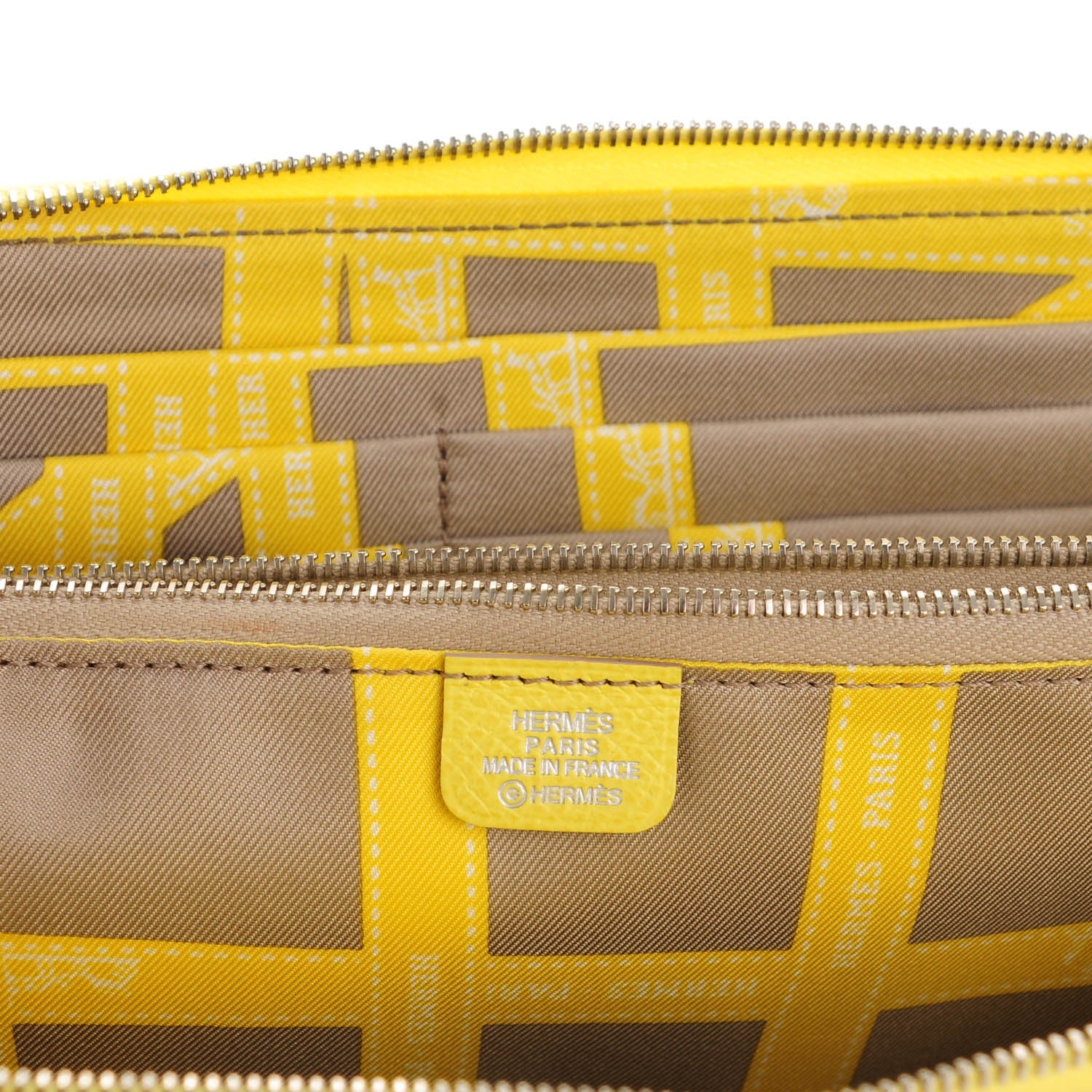 Hermes Epsom Silk'In Wallet Soufre 9 of 10