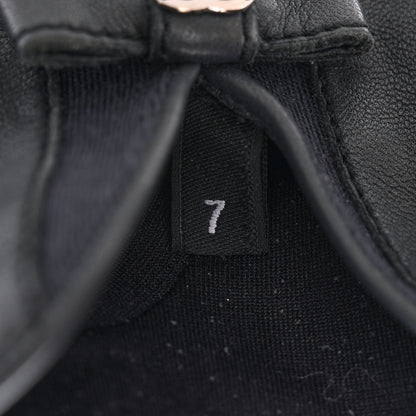 Chanel Lambskin CC Bow Gloves 7 Grey 4 of 4