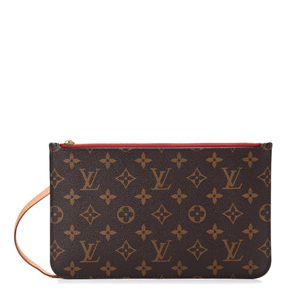 Louis Vuitton Monogram Neverfull MM GM Pochette Cherry 1 of 10
