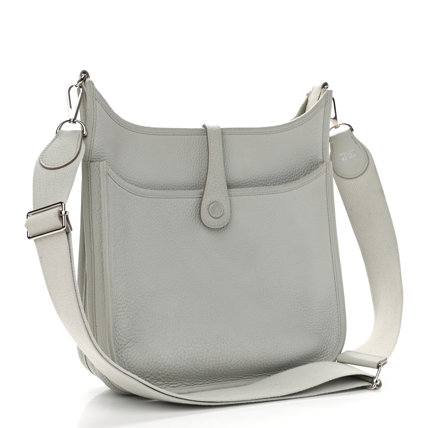 Hermes Taurillon Clemence Evelyne III PM Gris Perle 2 of 11